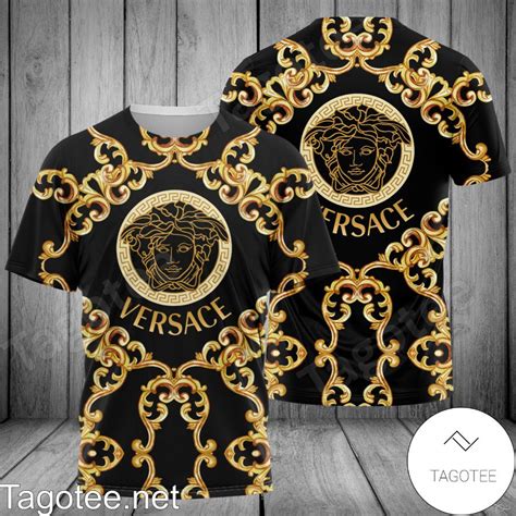 black and gold medusa versace shirt replica|versace medusa print t shirt.